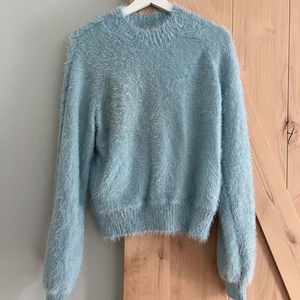 Show Me Your Mumu Vienna Sweater Frosty Blue Knit